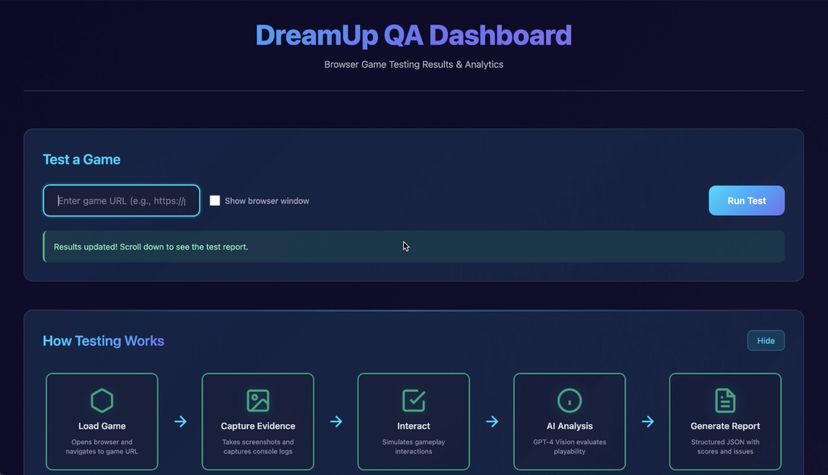 DreamUp QA Pipeline